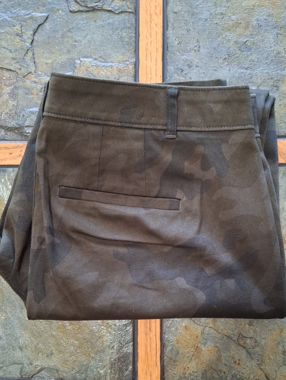 Calvin Klein Olive Camo Chino Pants